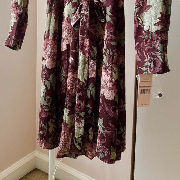 Nanette Lepore Floral Dress Size 12 New Shirt Dress - Picture 3 of 3